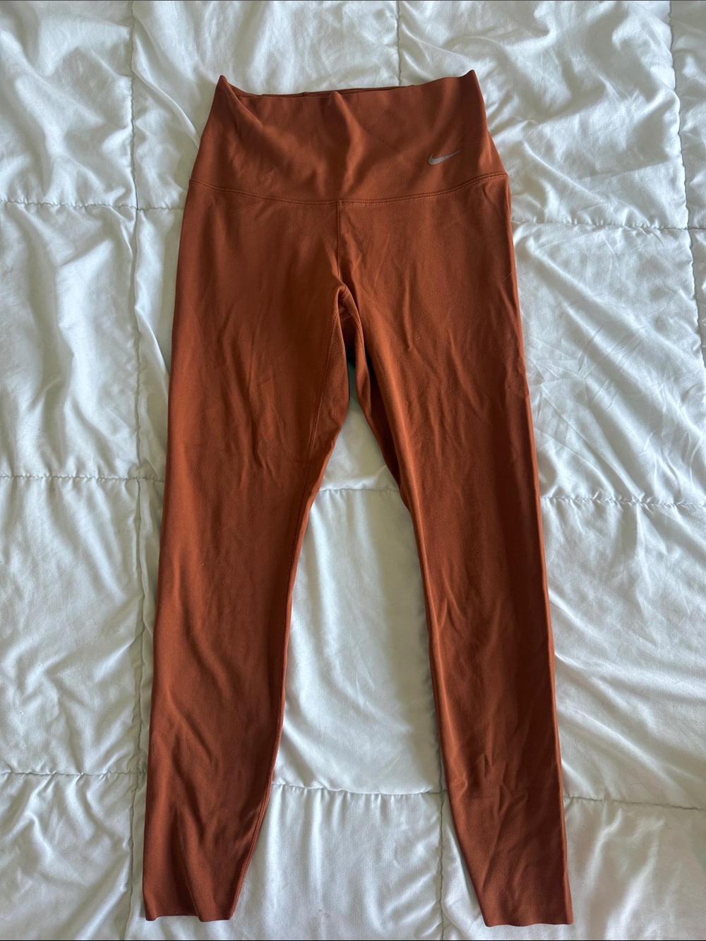 Nike Kids Rust-Colored High-Waist Leggings